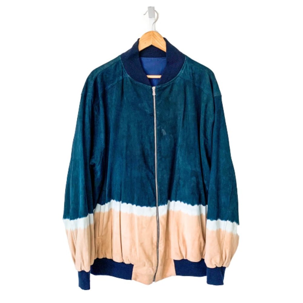 Custom Tie-Dye Bomber Jacket